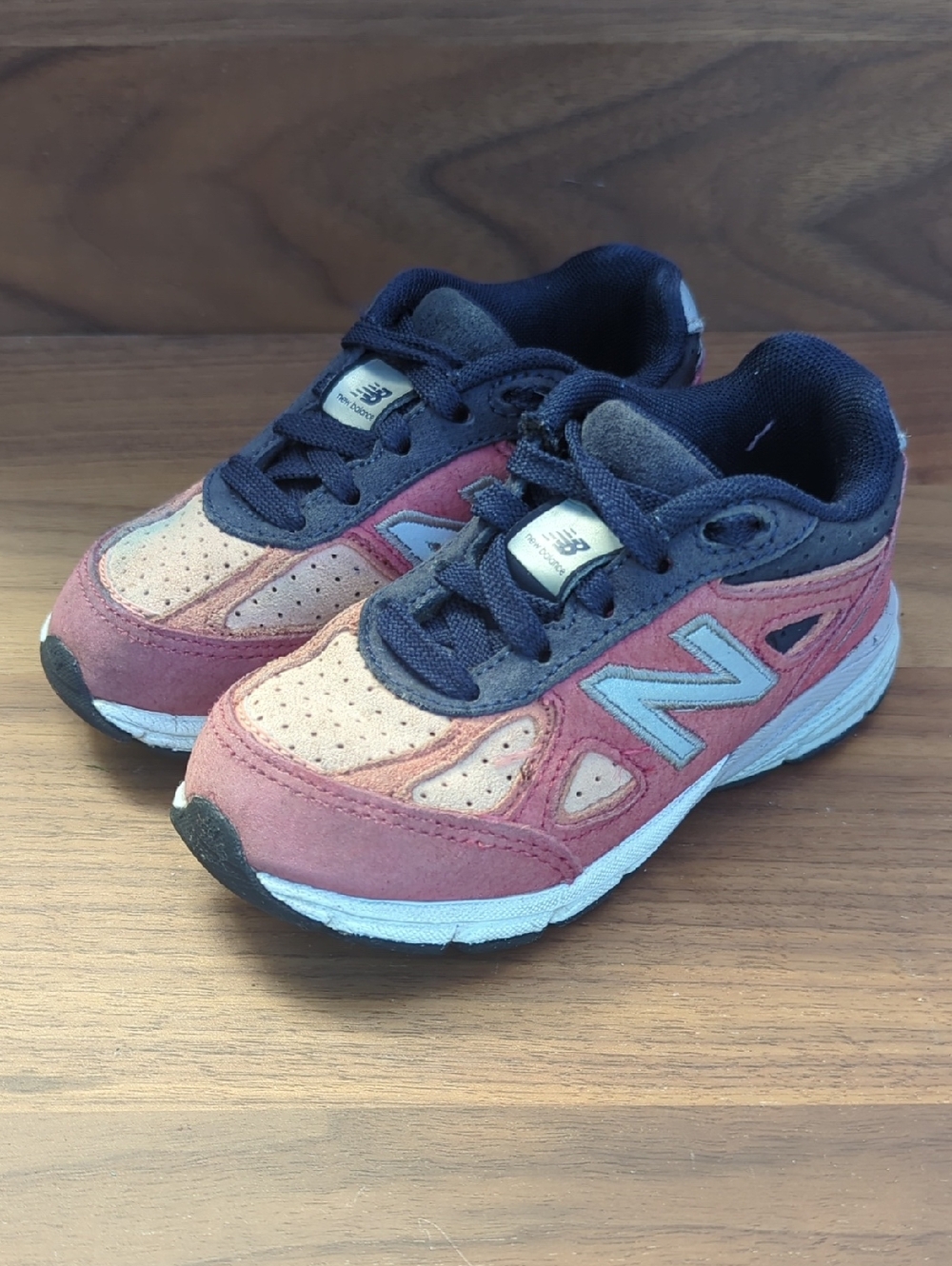 New Balance 990v4 Copper Rose Pigment Kids Sneakers